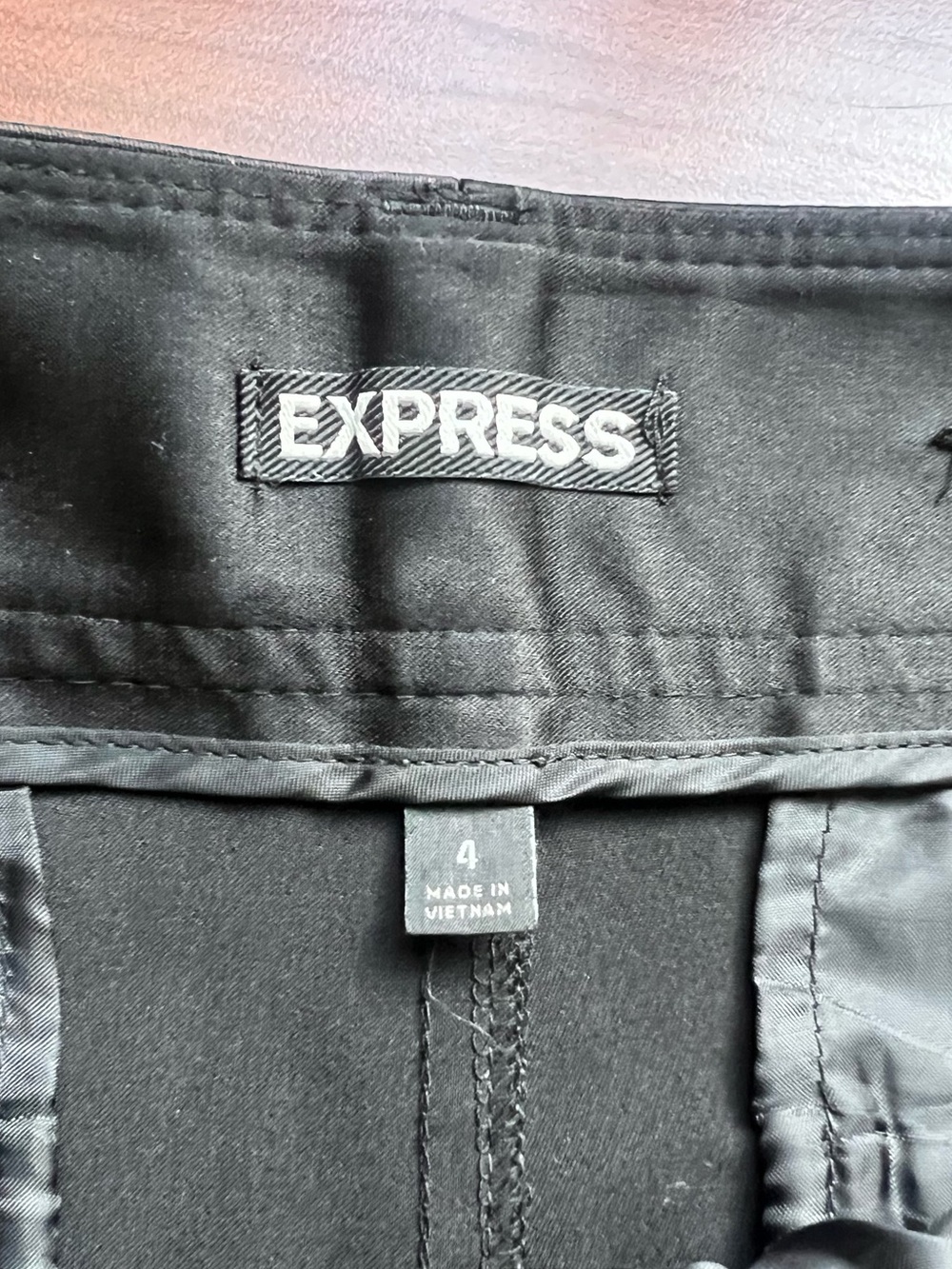 Express Satin Y2K Micro Shorts Black Low Rise Shiny Club Vegas Miami Summer 4 - Picture 5 of 9